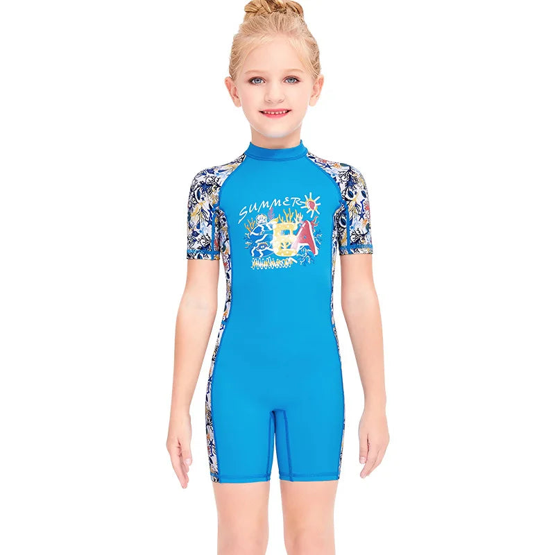 Traje de Baño de Manga Larga para Niña