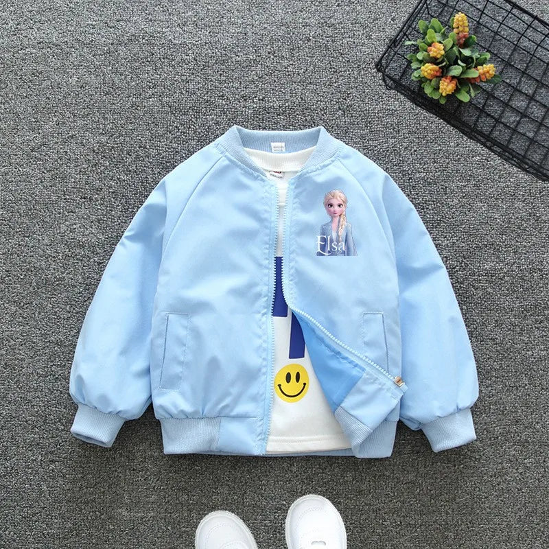 Chaqueta Infantil Ligera Estampada con Cremallera
