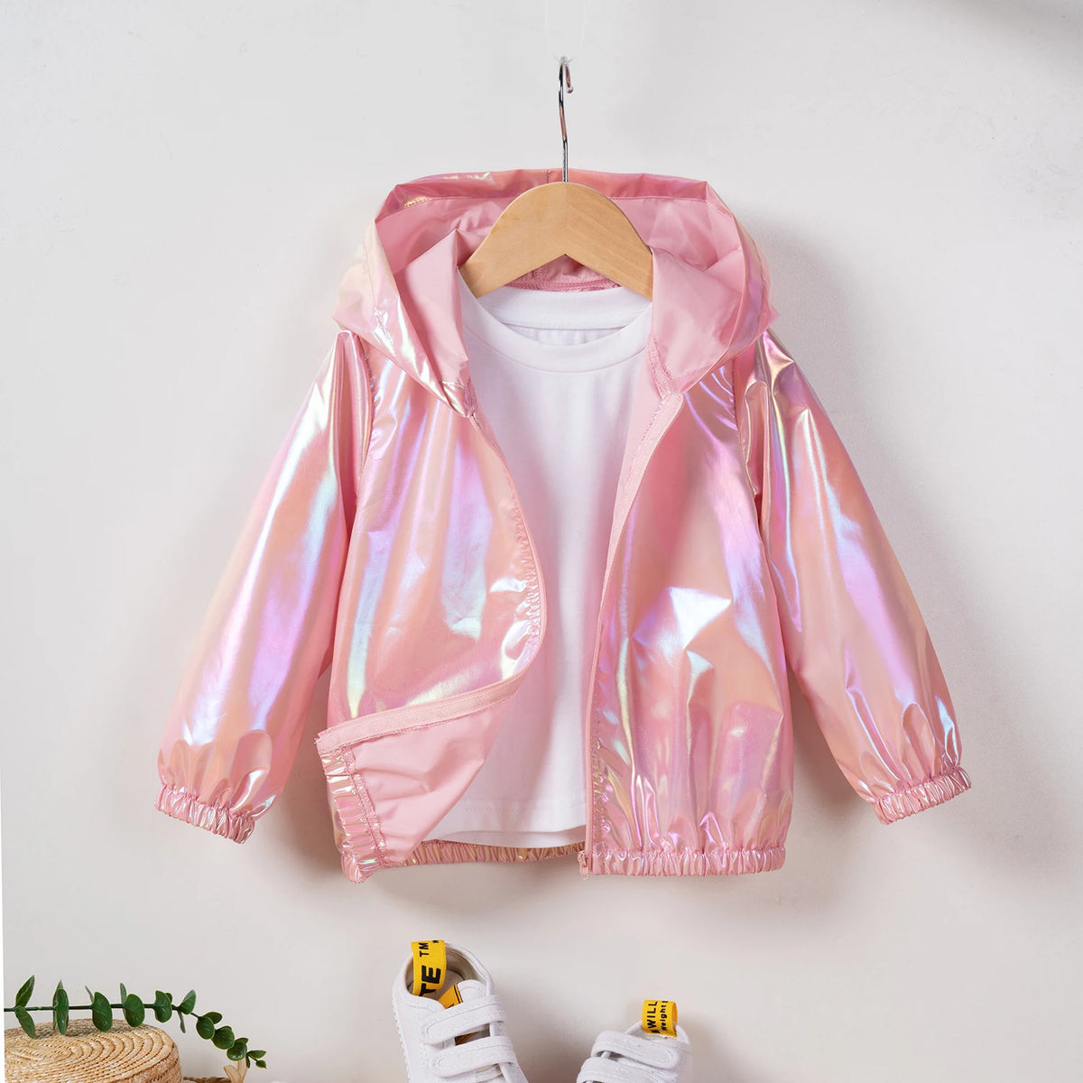 Chaqueta Infantil Ligera con Capucha y Cremallera