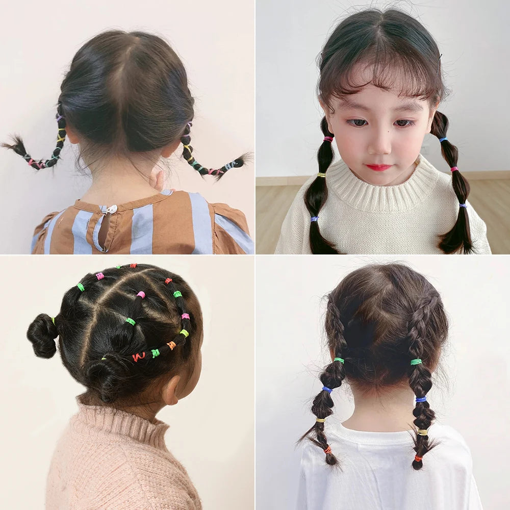 Élastiques à Cheveux Colorés pour Enfants