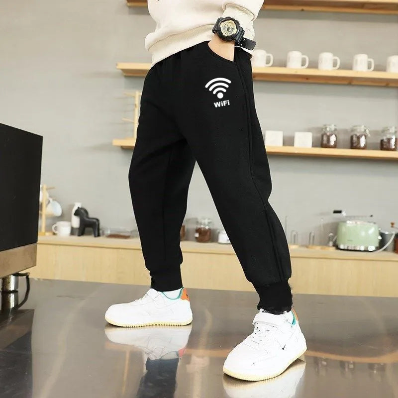 Children's Printed Athletic Pants for Boys