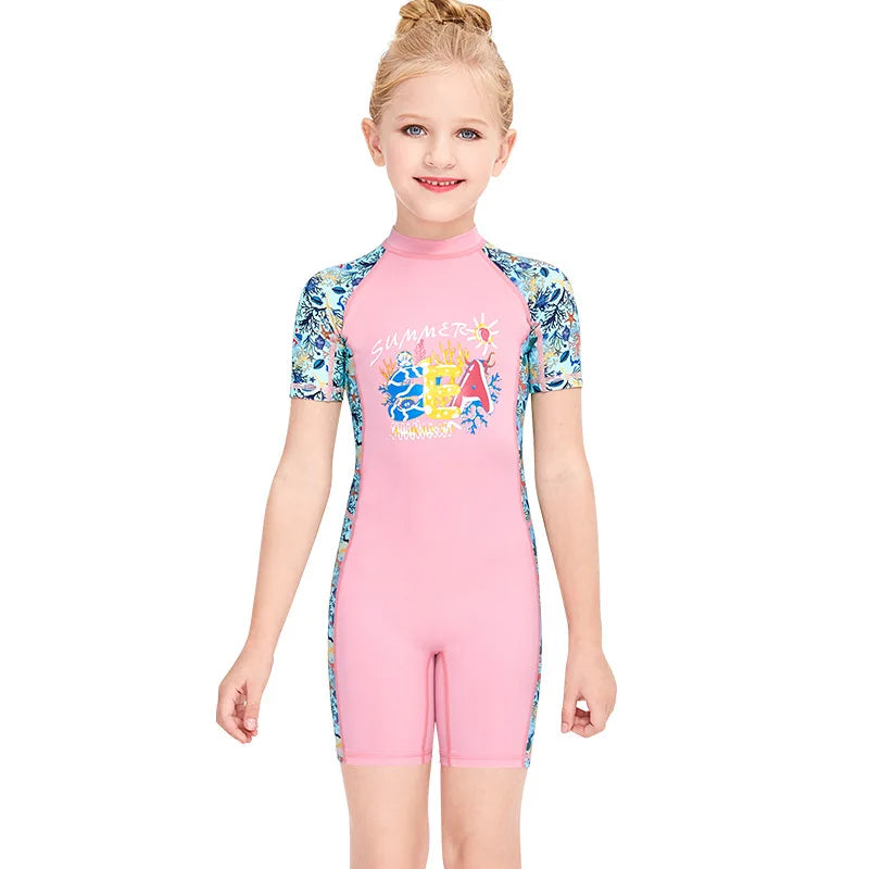 Traje de Baño de Manga Larga para Niña