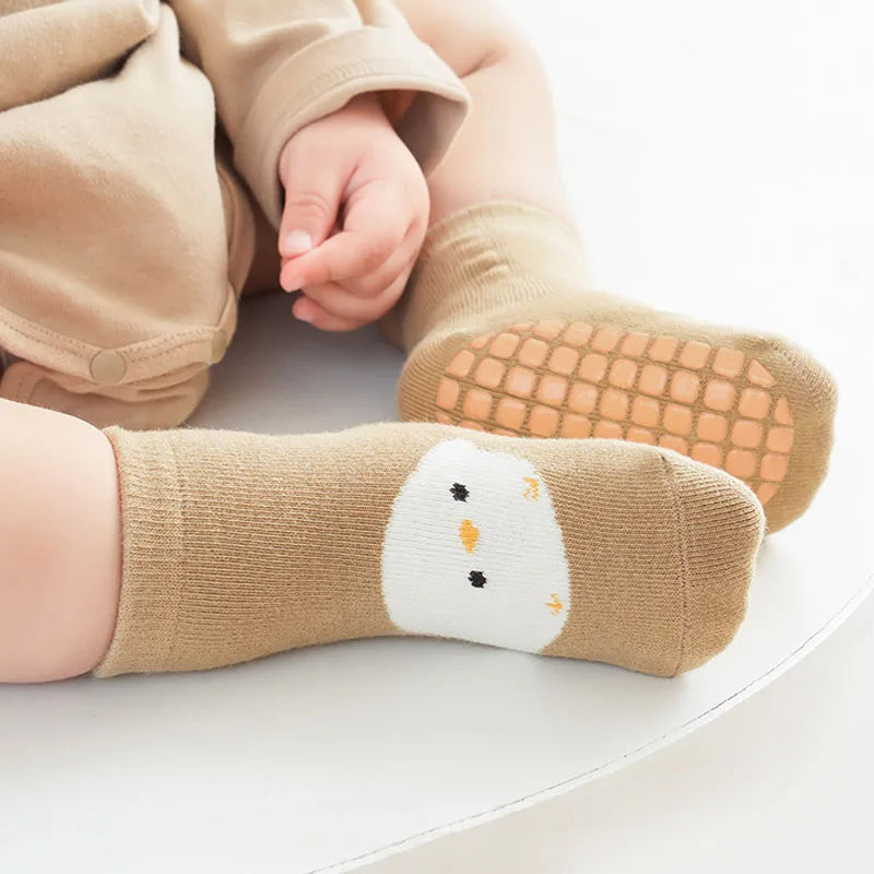 Lot de 6 paires de chaussettes antidérapantes pour enfants