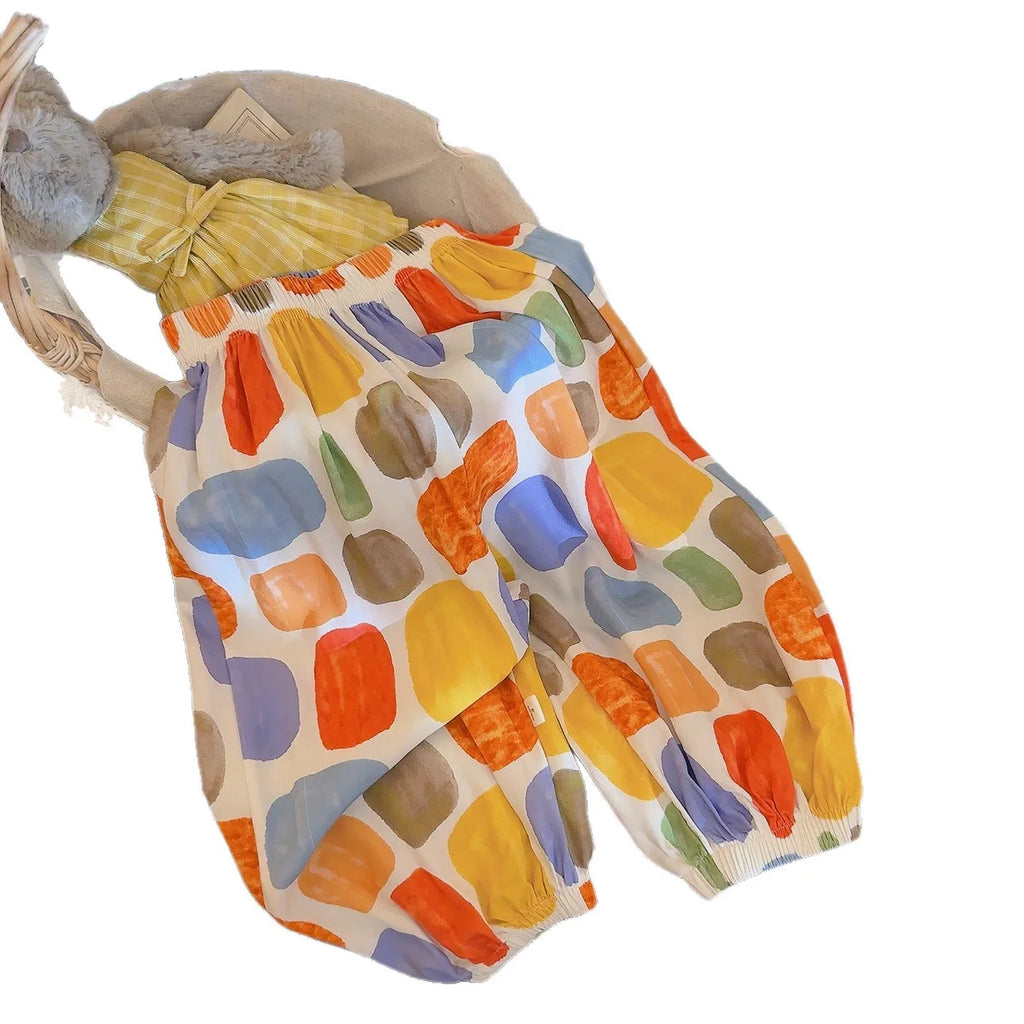 Pantalon ample à fleurs pour enfant