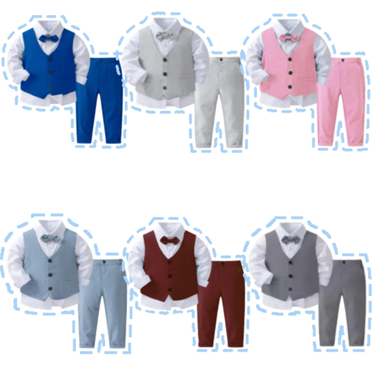 Conjunto Social Infantil de Cuatro Piezas para Niño