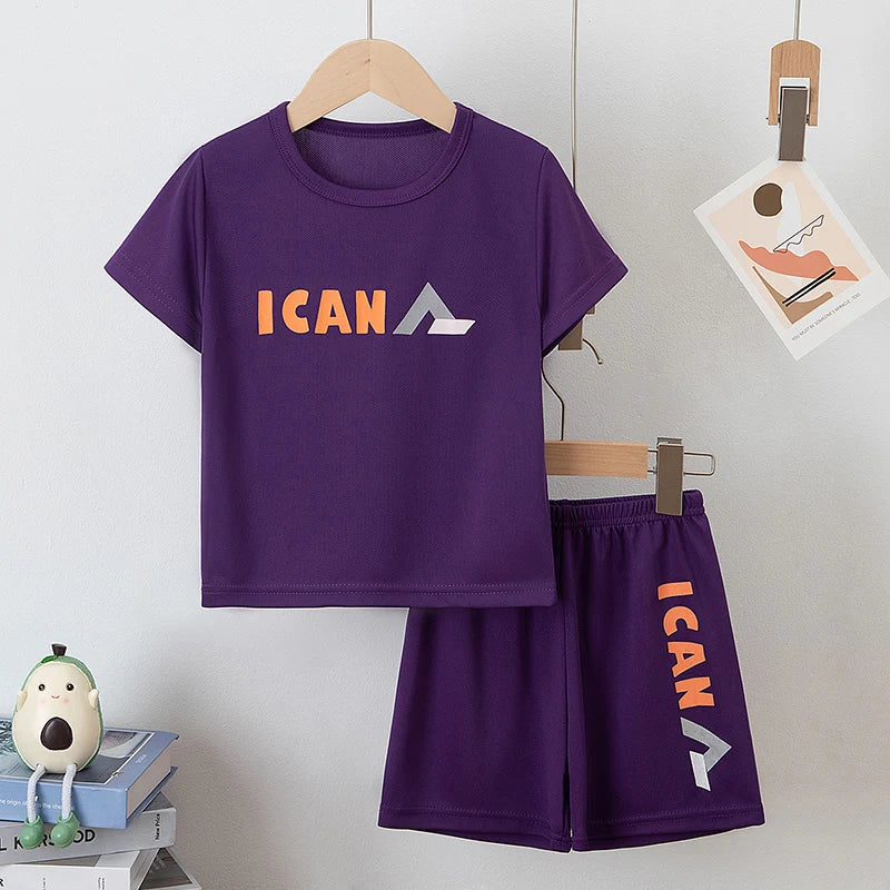 Short Infantil con Estampado de Letras para Niño