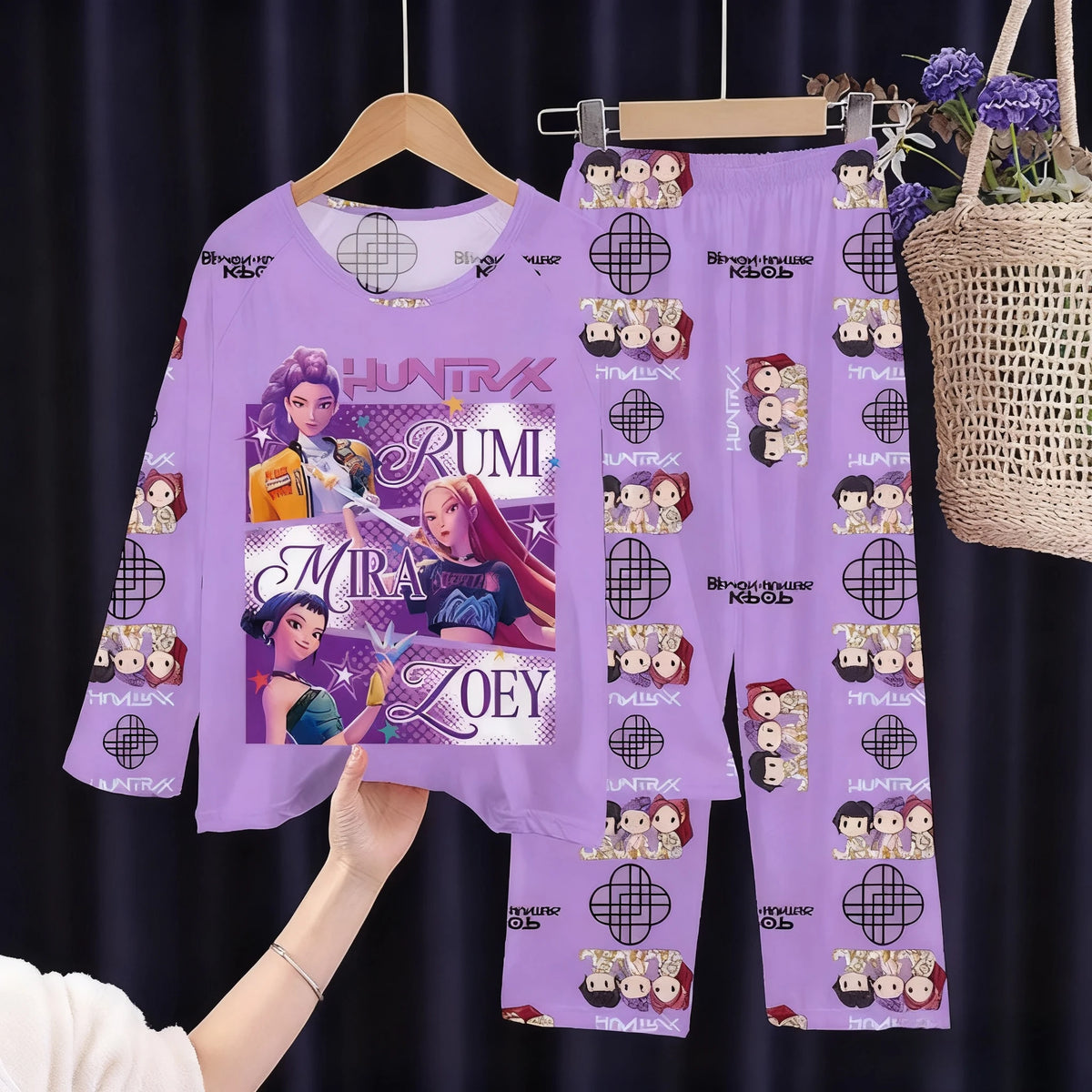 Pijama infantil de manga larga con estampado de estilo divertido