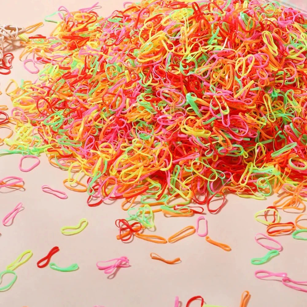 Élastiques à Cheveux Colorés pour Enfants