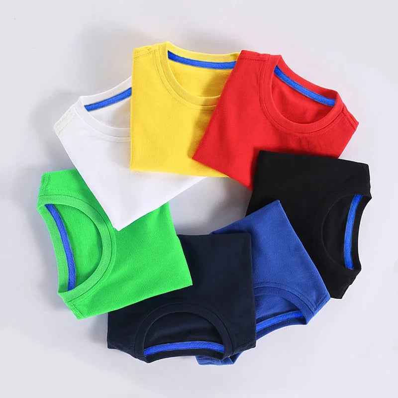Camiseta Infantil Básica de Algodón