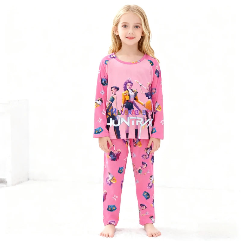 Pijama infantil de manga larga con estampado de estilo divertido