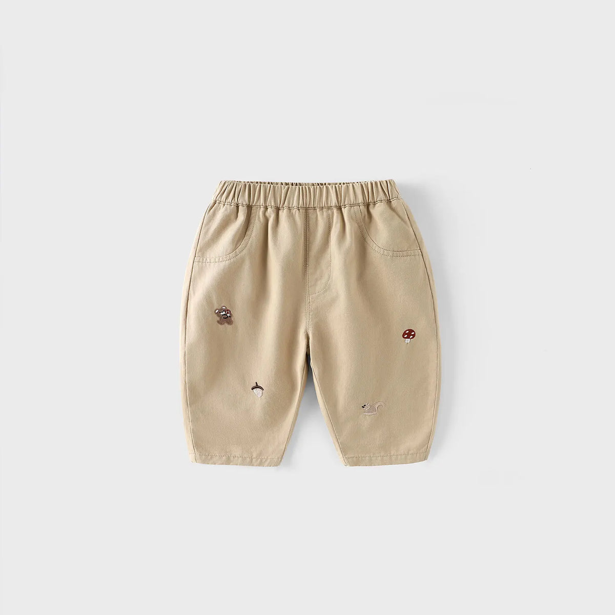 Pantalón Infantil Holgado con Bordado para Niño