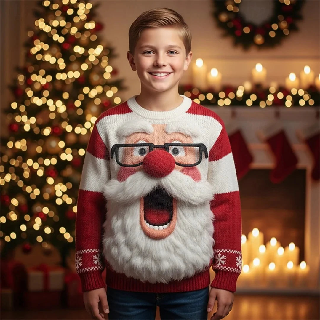 Sudadera Infantil con Capucha y Estampado 3D