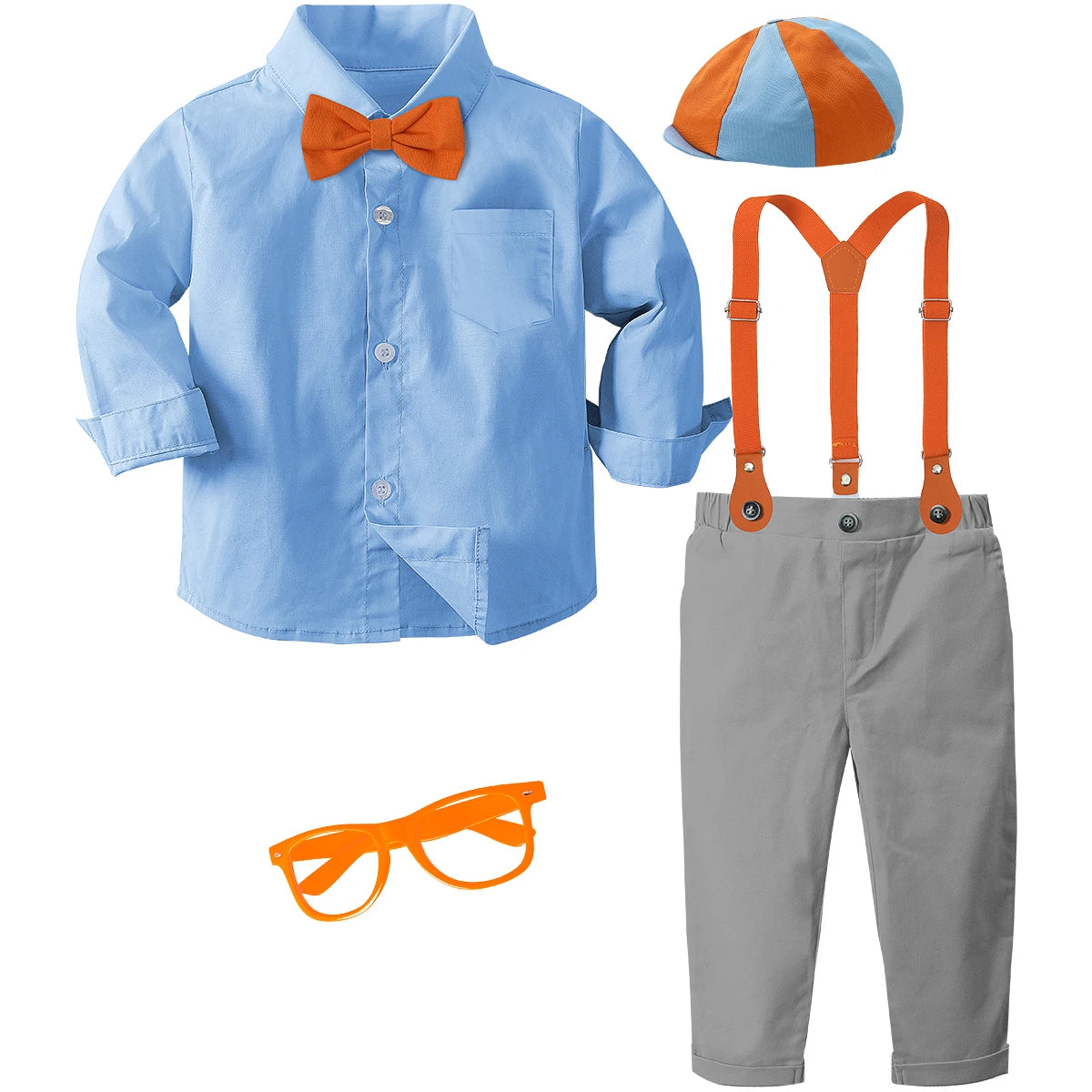 Conjunto Social Infantil con Tirantes para Niño