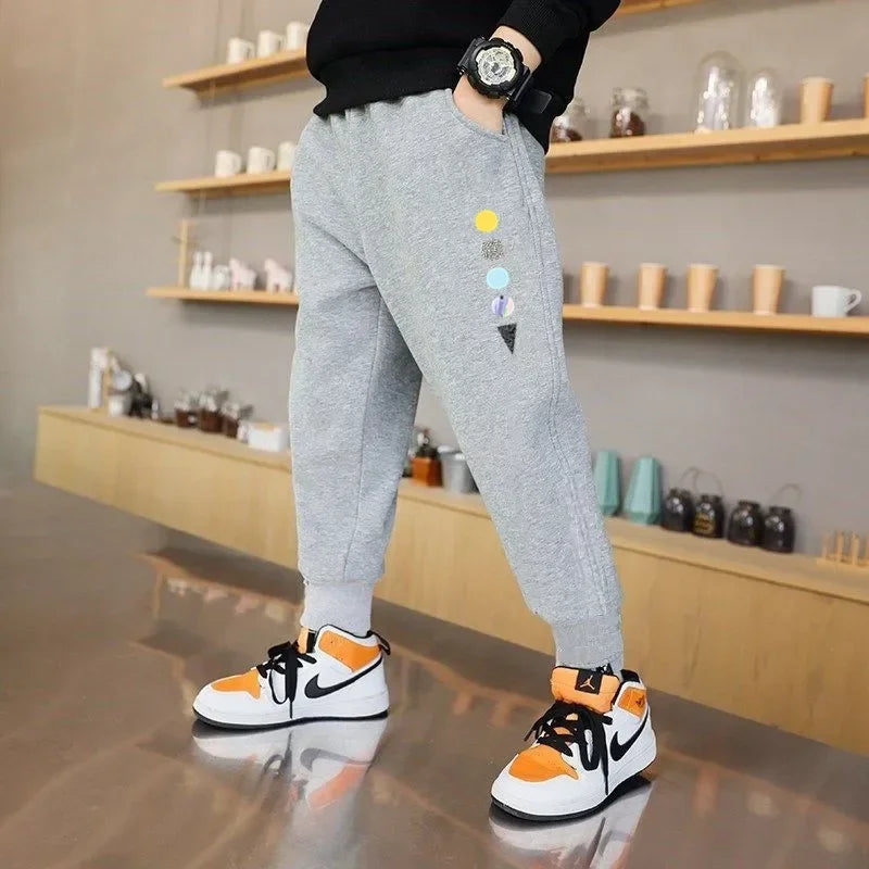 Pantalón Deportivo Infantil con Estampado de Letras para Niño