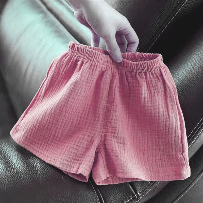 Short Infantil de Algodón con Cintura Elástica