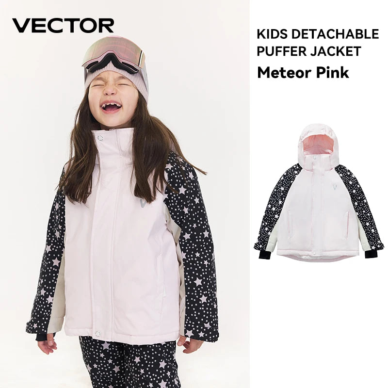 Chaqueta Infantil de Esquí Impermeable para Niño