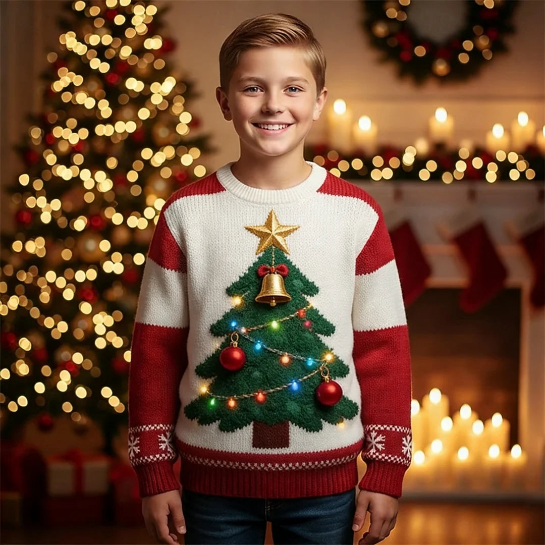 Sudadera Infantil con Capucha y Estampado 3D