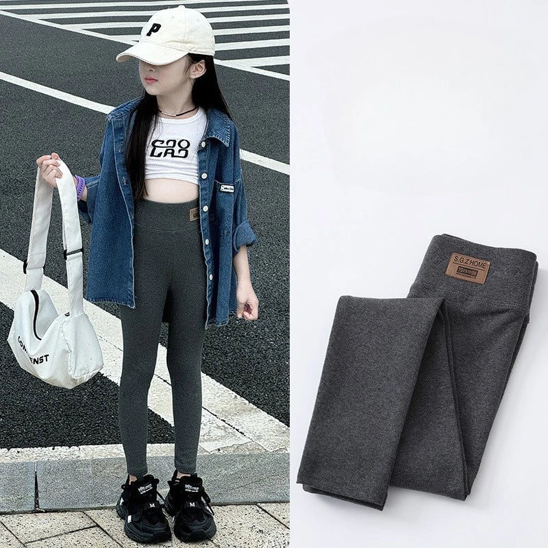 Legging Infantil de Algodón con Cintura Alta
