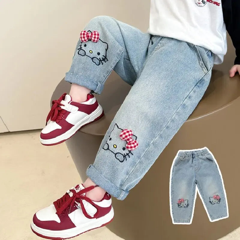 Jeans Infantil con Estampado de Dibujos Animados