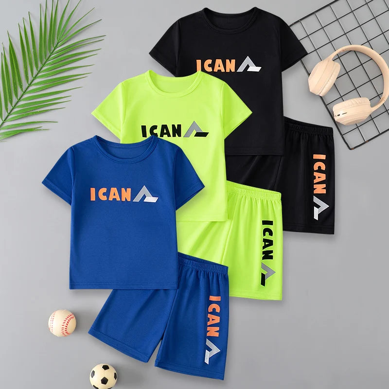 Short Infantil con Estampado de Letras para Niño