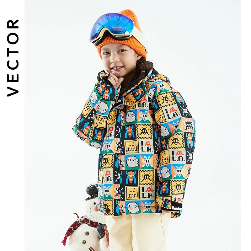 Chaqueta Infantil de Esquí Impermeable para Niño