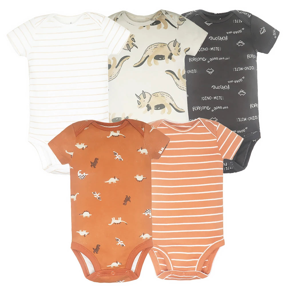5-Pack Cotton Bodysuits for Baby
