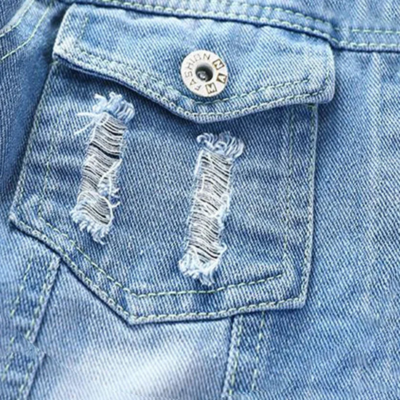 Chaqueta Infantil de Denim con Estampado